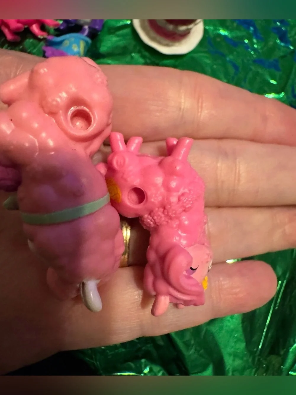 My little pony the movie mini figures & Polly pocket pink dragon, purple panda